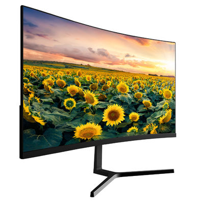 Curved Office Computer Monitor 165Hz 24 Inch Dengan 85% NTSC 100%SRGB Color Gamut