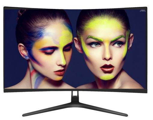 27 pulgadas de monitor de juego curvado con 350 Cd / m2 de brillo Panel VA integrado en altavoces
